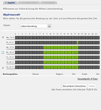 Demo Buchungssystem Beratungsangebote